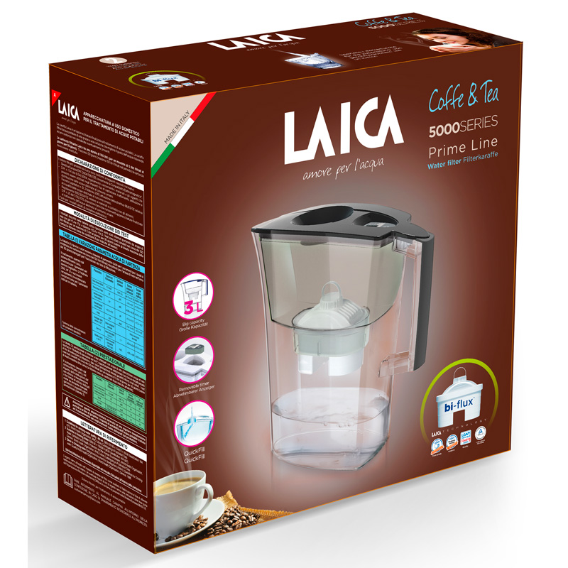 JARRA LAICA COFFEE&TEA J51DA 3L. 1FILTRO NEGRA